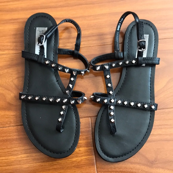Steve Madden Shoes - Steve Madden Sabela Black Diamond Studded Sandals